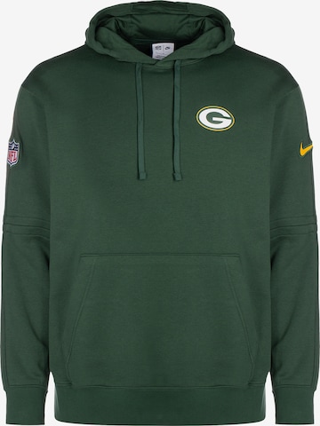 NIKE Athletic Sweatshirt 'Green Bay Packers' in Green: front