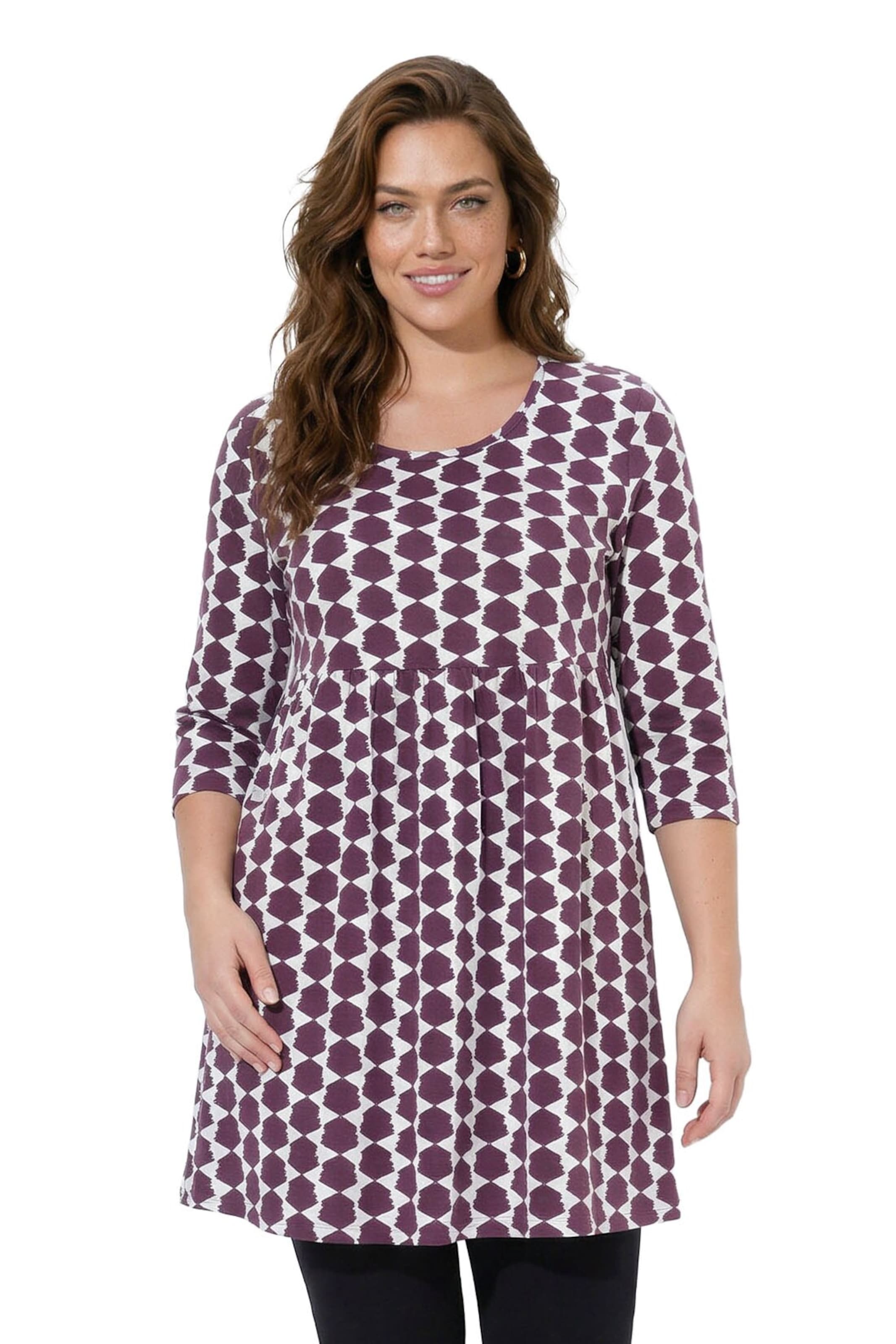 Ulla Popken Kleid in Lila: Vorderseite