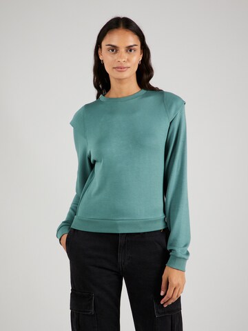 QS Sweatshirt in Blauw: voorkant