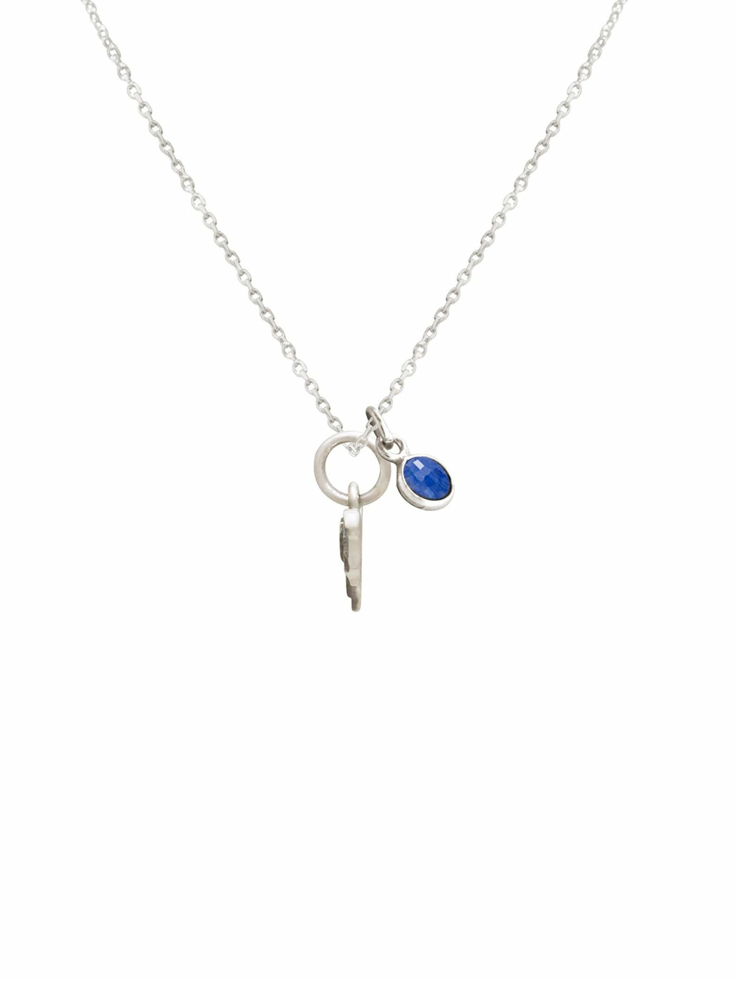 Gemshine Necklace 'BLUE FLEDERMAUS' in Silver