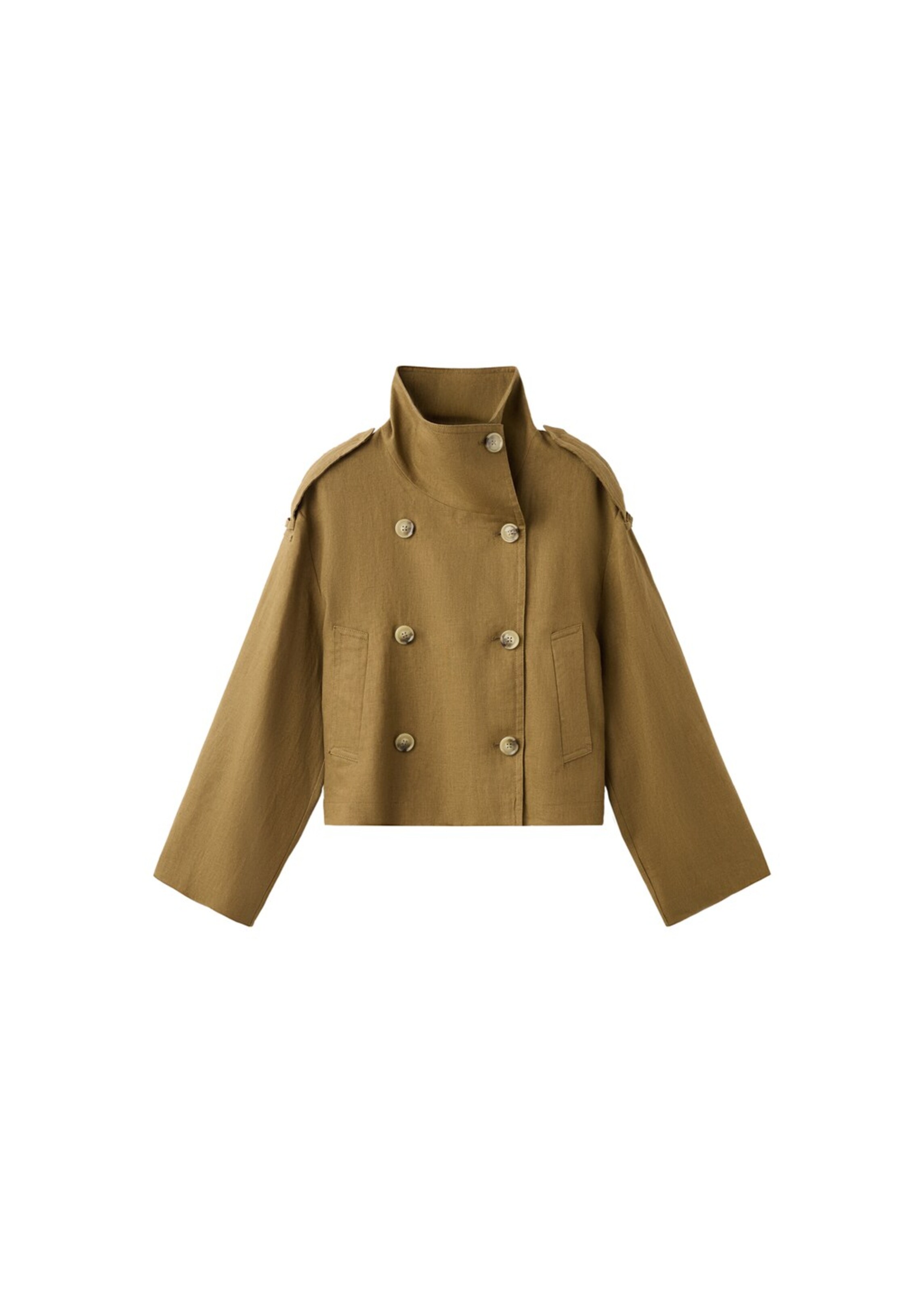 MANGO Between-Seasons Coat 'Cala' in Olive, Item view