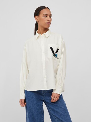 VILA Blouse 'Smurfy' in Wit: voorkant