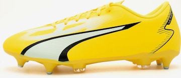 Chaussure de foot 'Ultra Play' PUMA en jaune : devant