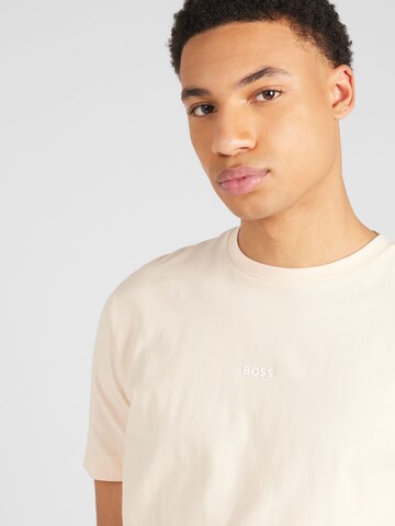 BOSS T-Shirt 'Chup' in Beige