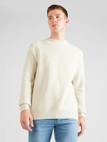 BOSS Sweter w kolorze beżowy: przód