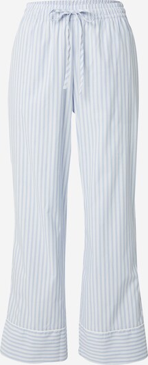 Hunkemöller Pantalon de pyjama en bleu clair / blanc, Vue avec produit
