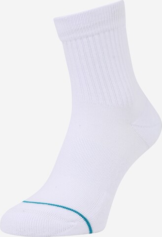 Chaussettes de sport 'Icon Quarter' Stance en blanc : devant