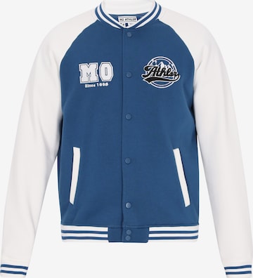 Mo ATHLSR Zip-Up Hoodie in Blue: front