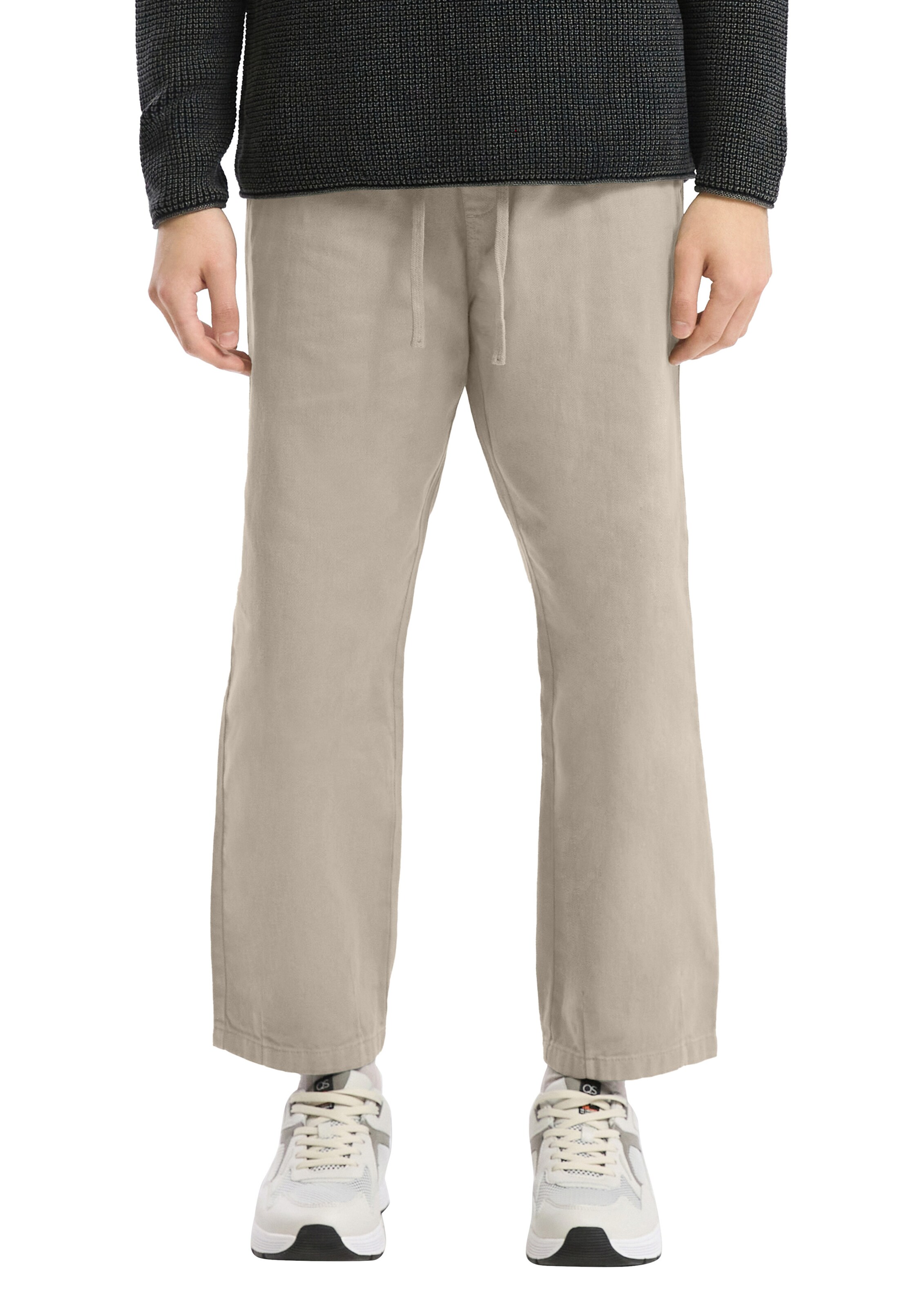 Loosefit Pantalon QS en beige : devant