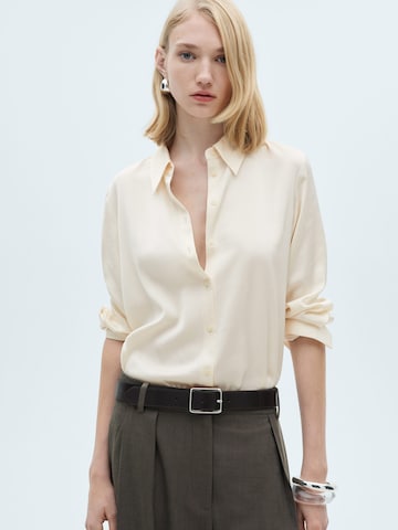 MANGO Blouse 'IDEALE' in White: front