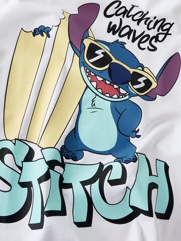 T-Shirt 'NKMAbbu Stitch' NAME IT en blanc