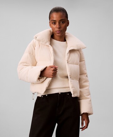 Veste mi-saison Calvin Klein Jeans en beige : devant
