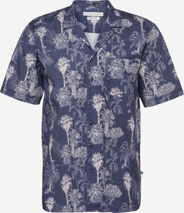 Coupe regular Chemise 'Elmer' By Garment Makers en bleu : devant