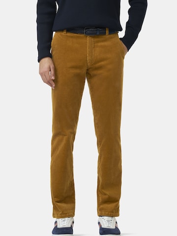 MEYER Regular Chino in Geel: voorkant