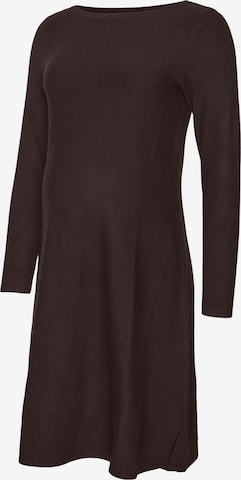 Vero Moda Maternity - Vestido de punto 'VMMNancy' en marrón: frente