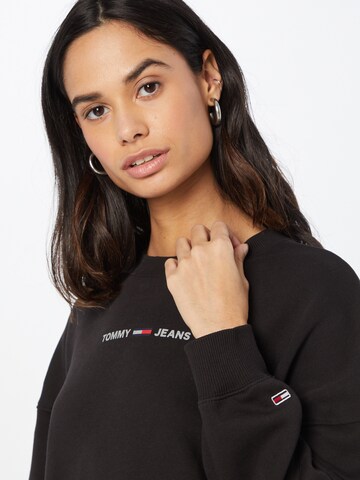 Tommy Jeans Sweatshirt in Schwarz