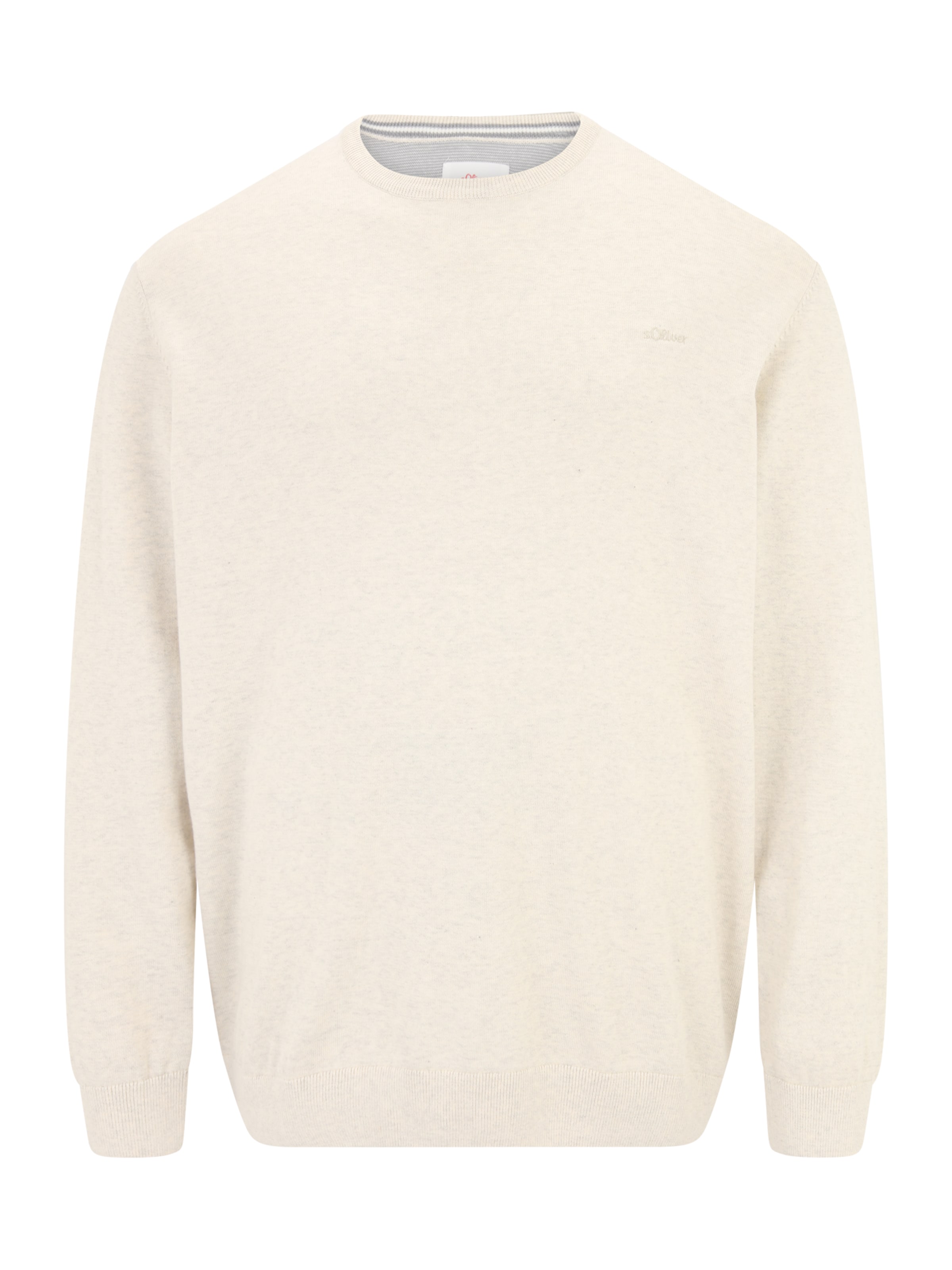 s.Oliver Men Big Sizes Pullover in Beige: Vorderseite