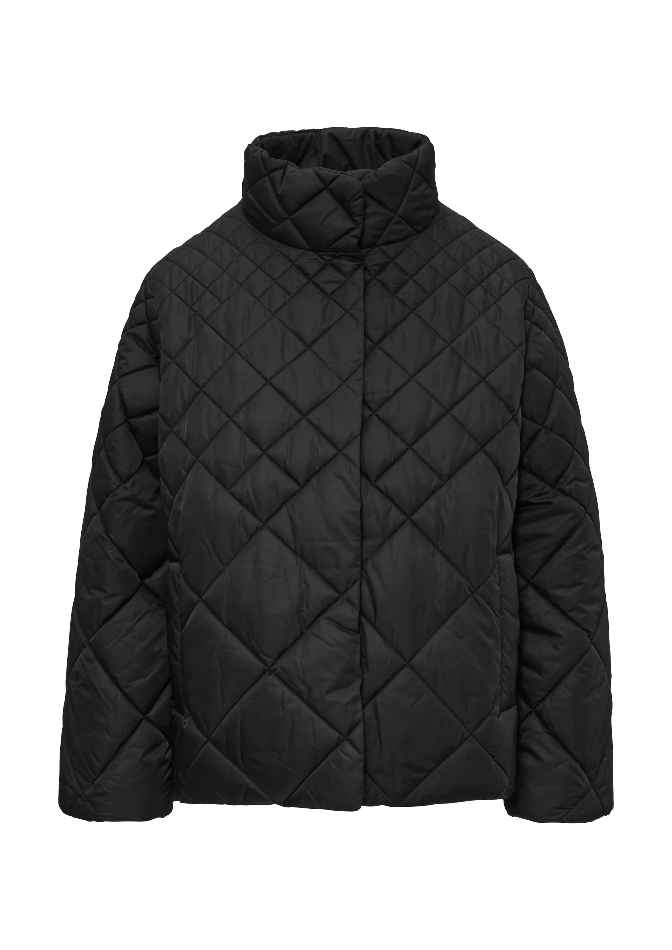 s.Oliver BLACK LABEL Übergangsjacke in Schwarz: Vorderseite