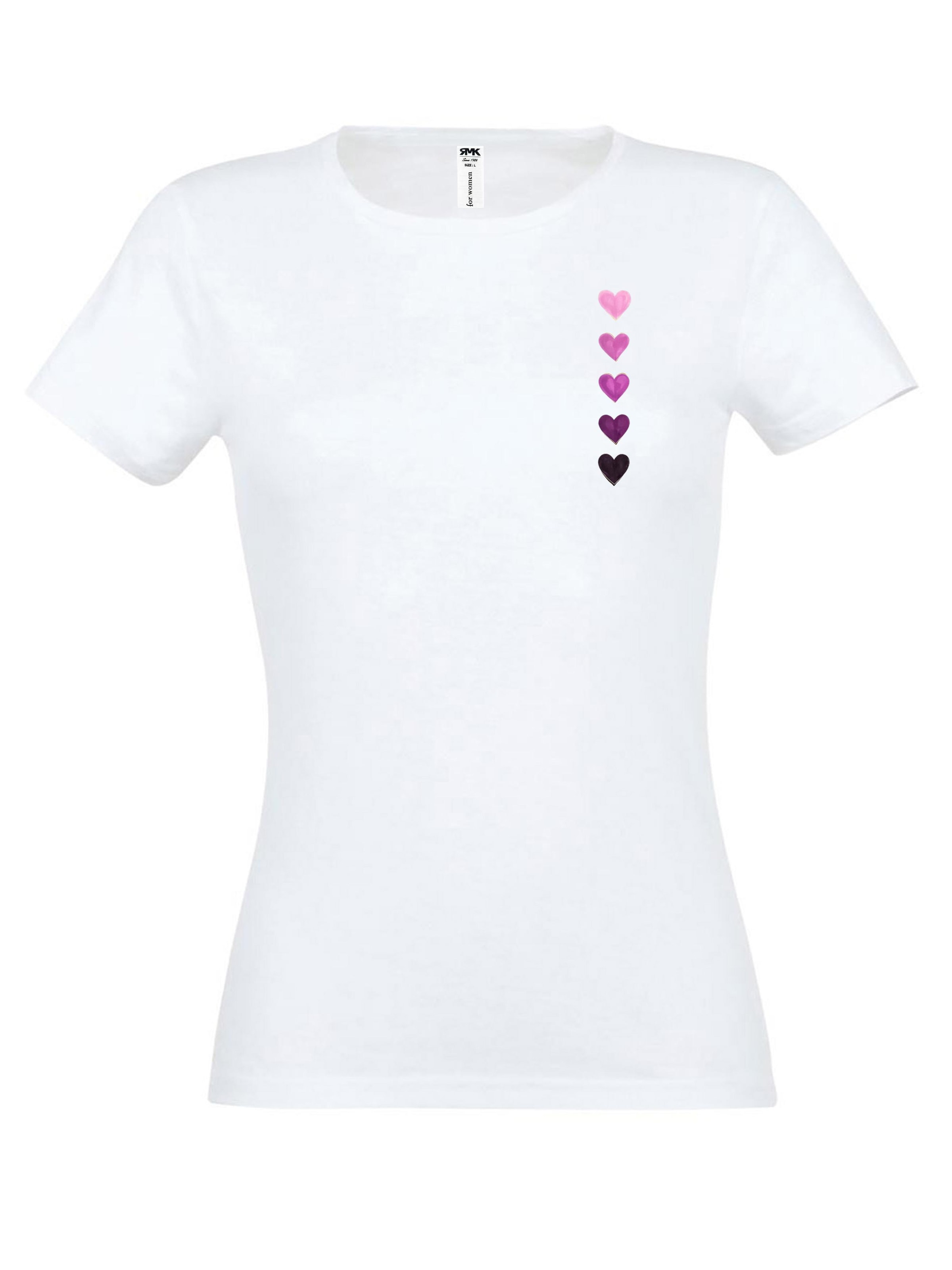 RMK Shirt 'Herz' in White: front