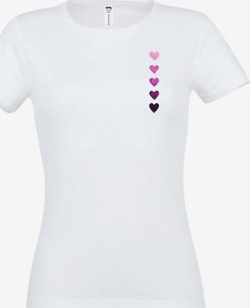 RMK Shirt 'Herz' in White: front