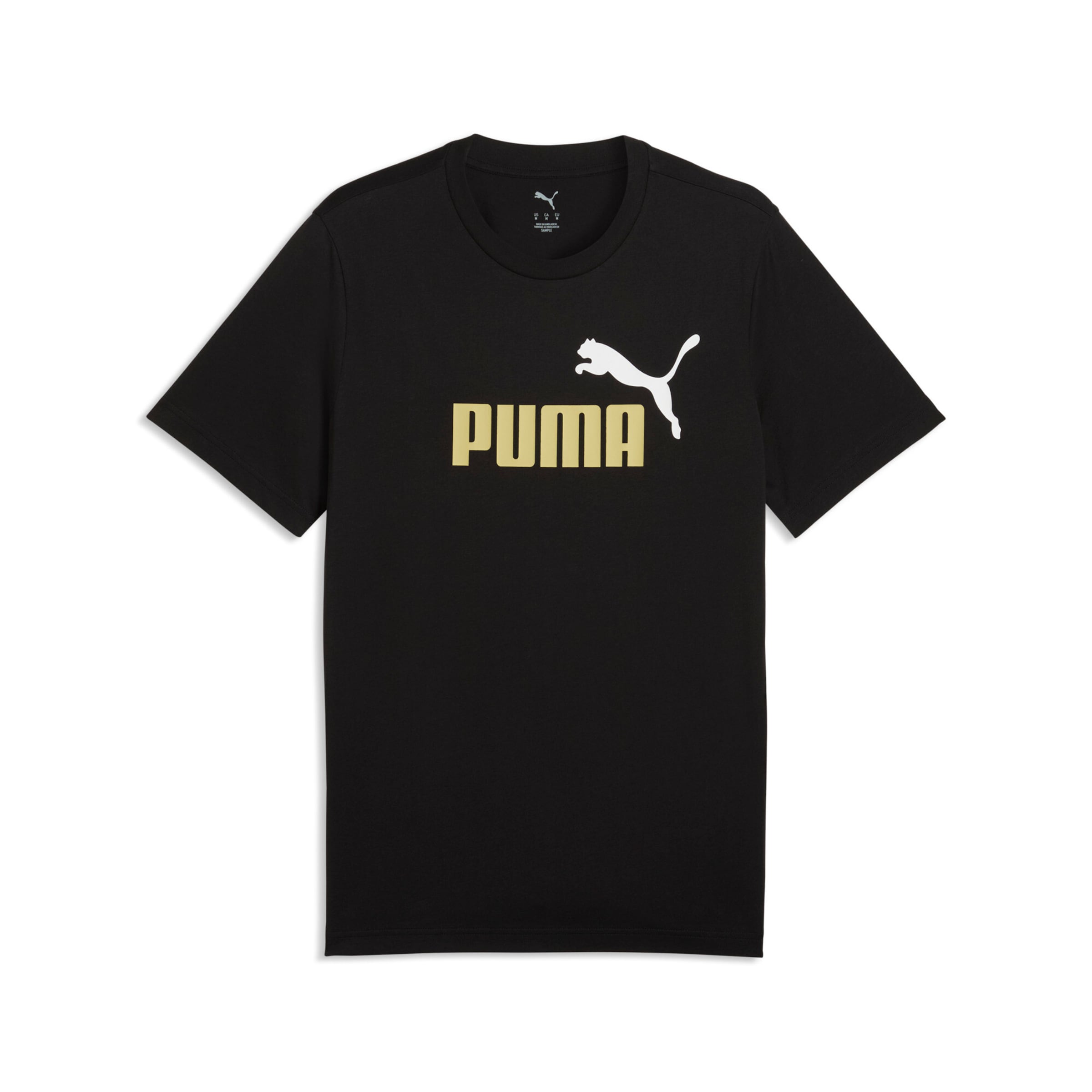 PUMA Performance Shirt 'Essentials No. 1' in Black: front