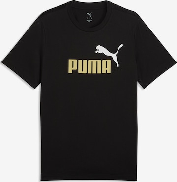 PUMA Performance Shirt 'Essentials No. 1' in Black: front