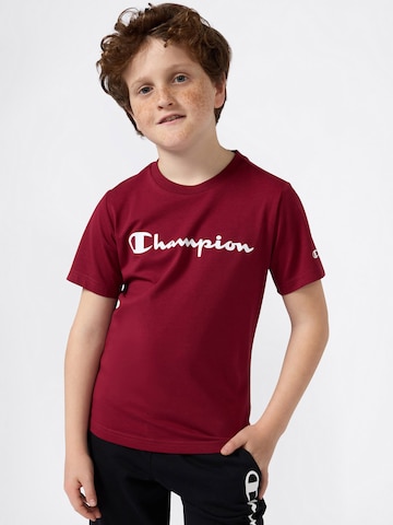 Champion Authentic Athletic Apparel Shirt in Rood: voorkant