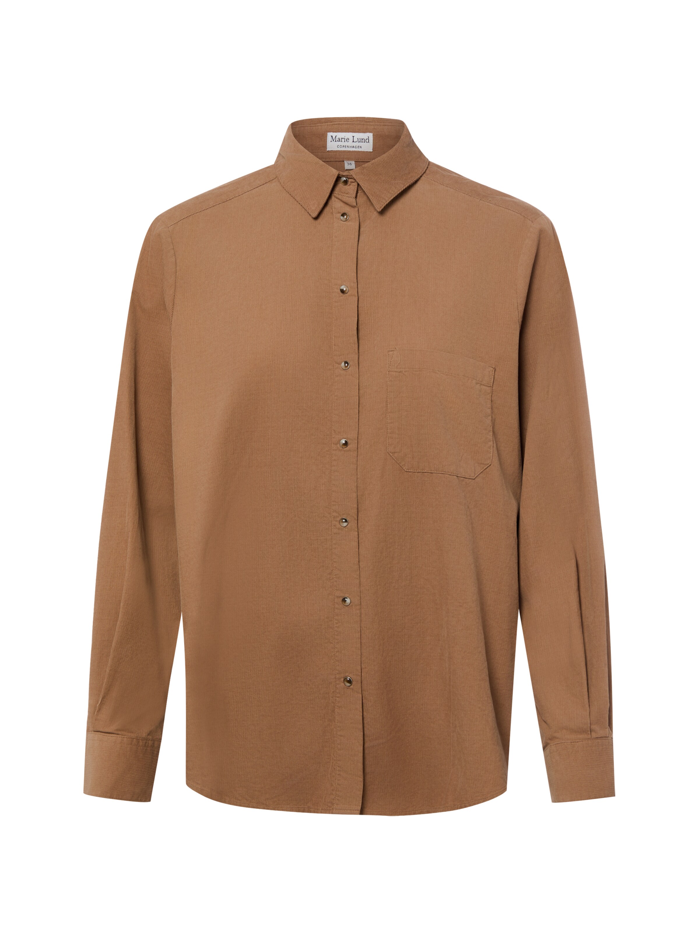 Marie Lund Blouse in Bruin: voorkant