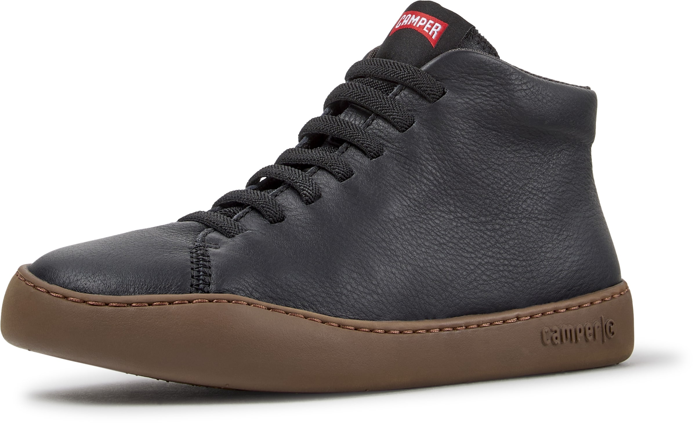 CAMPER - Zapatillas deportivas altas 'Peu Touring' en negro: frente