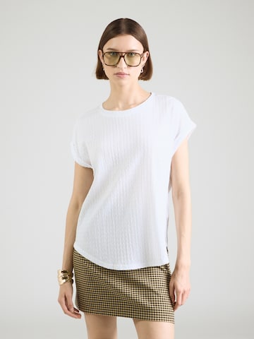 Tricou 'Su44rina' de la ZABAIONE pe alb: față