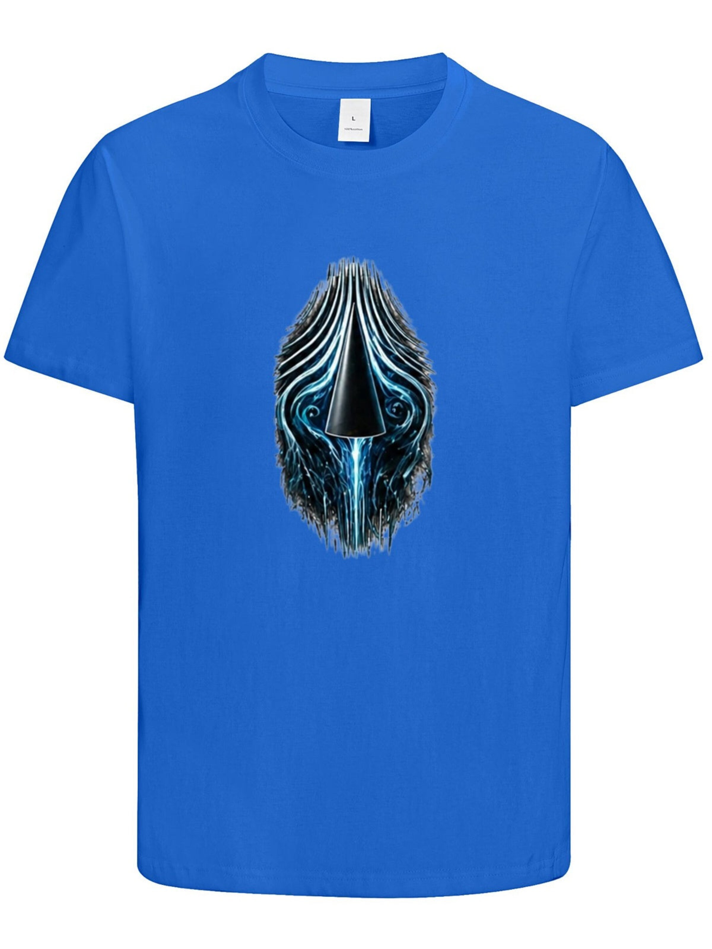 HUSKSWARE Shirt 'Grafik'‌‌‌ in Blau: Vorderseite