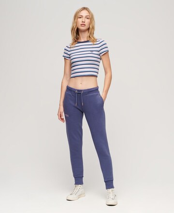 Coupe slim Pantalon Superdry en bleu