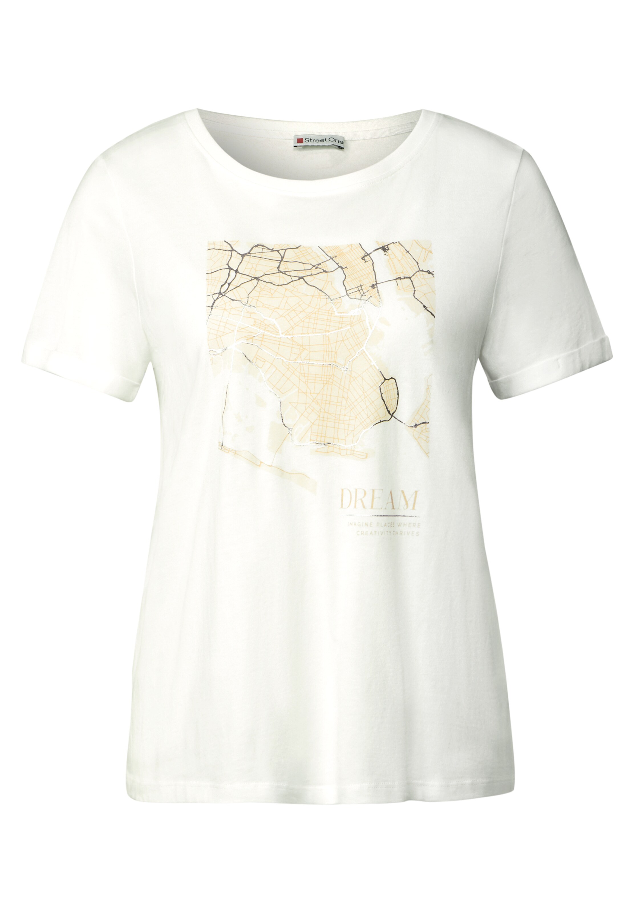 STREET ONE Shirt in White: front