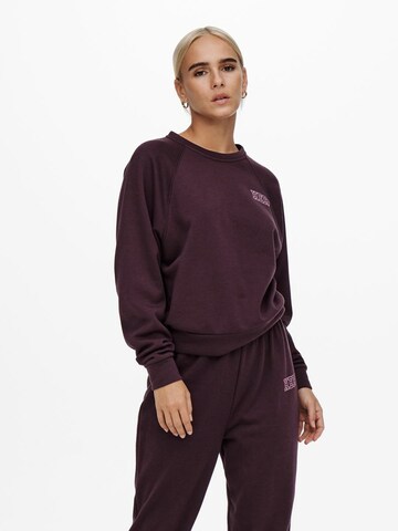 ONLY Sweatshirt in Purple