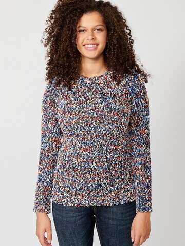 Pull-over KOROSHI en mélange de couleurs : devant