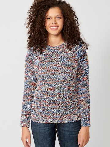 Pull-over KOROSHI en mélange de couleurs : devant