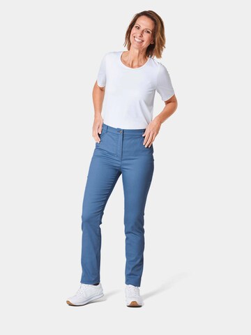 Goldner Regular Trousers 'Carla' in Blue