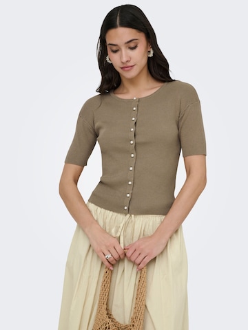 JDY Gebreid vest 'JDYGaby' in Grijs