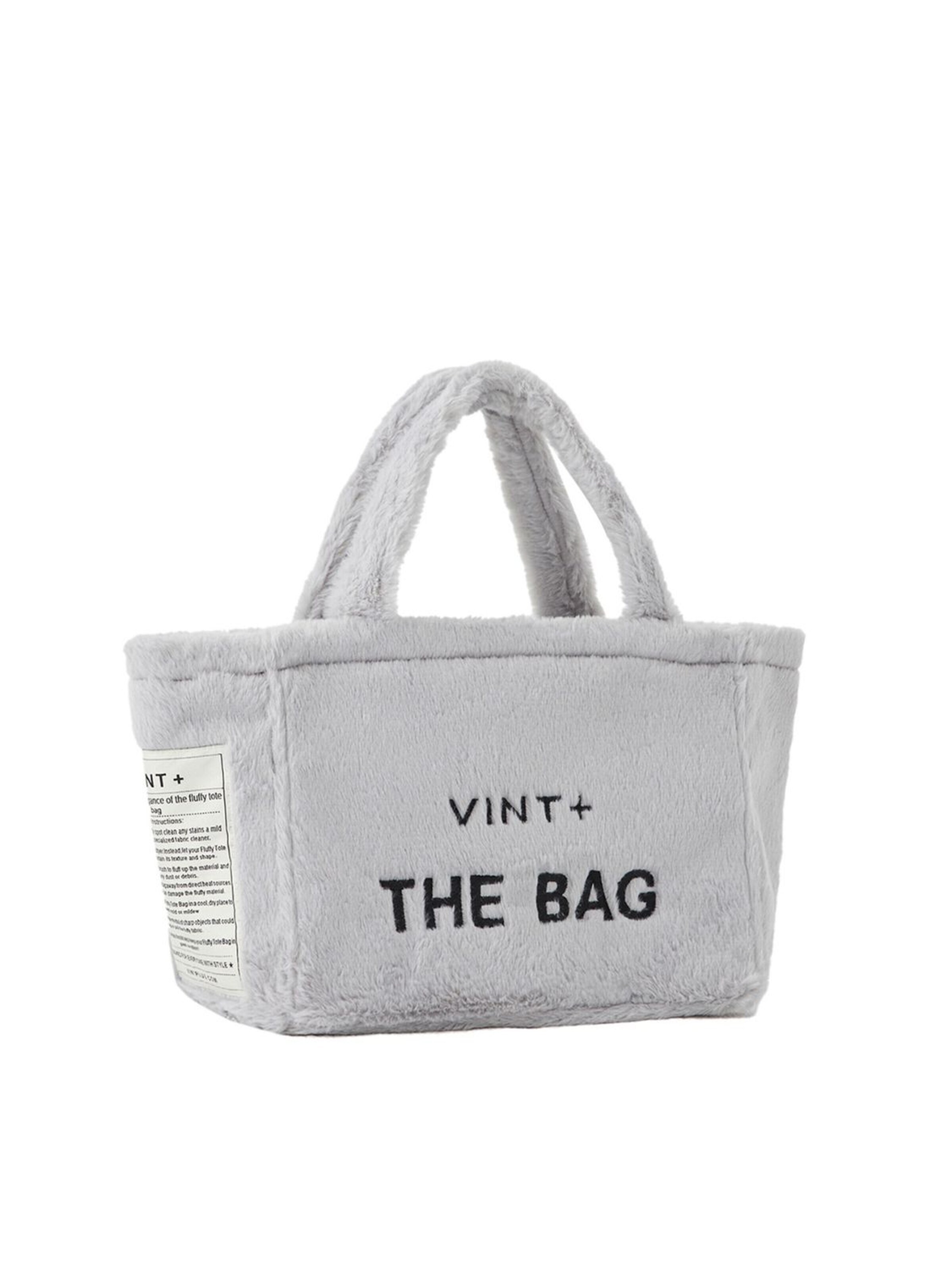 VINT+ Håndtaske 'Fluffy Bag Small' i grå