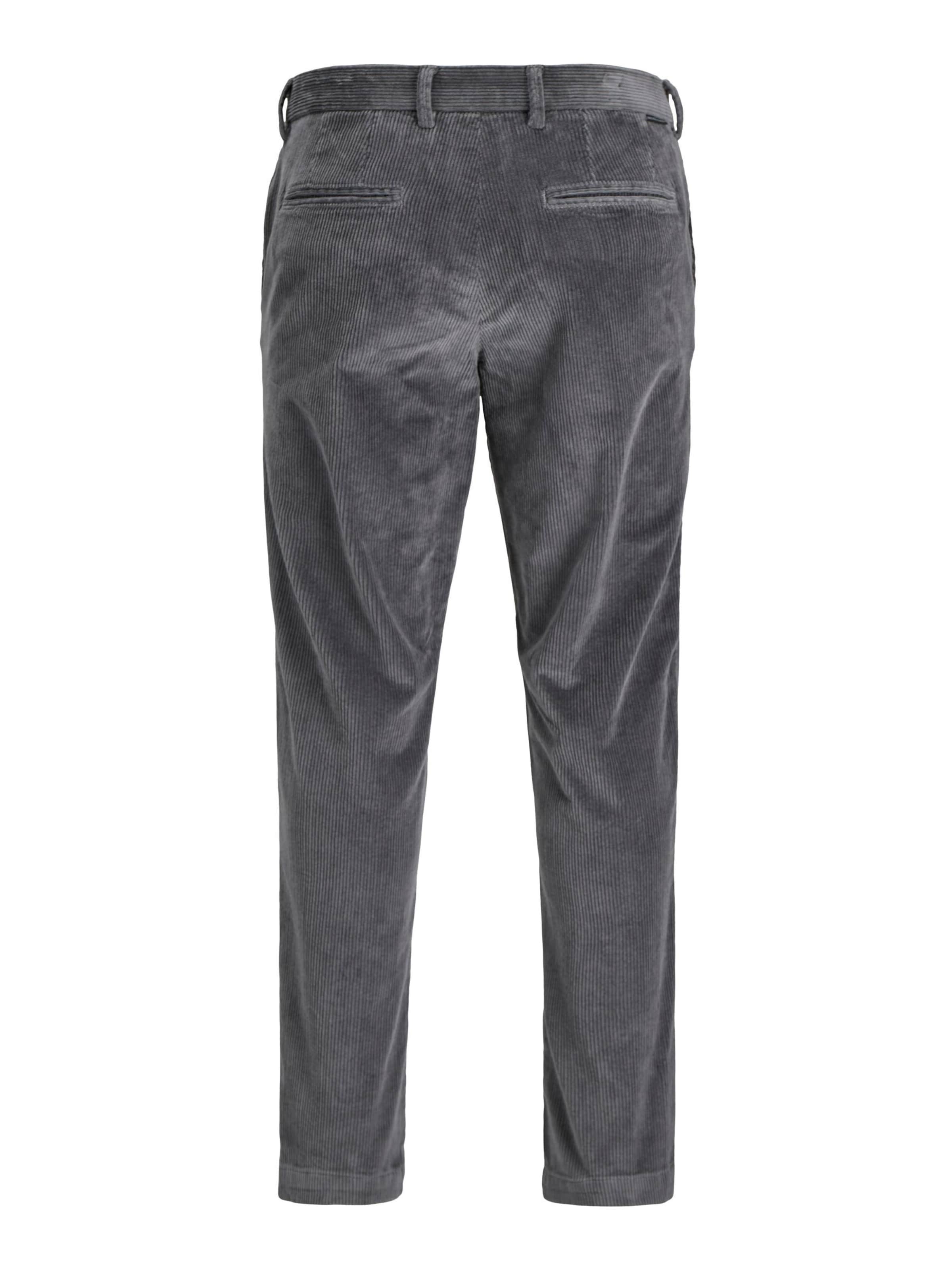 JACK & JONES Tapered Chino trousers 'JPStace' in Grey