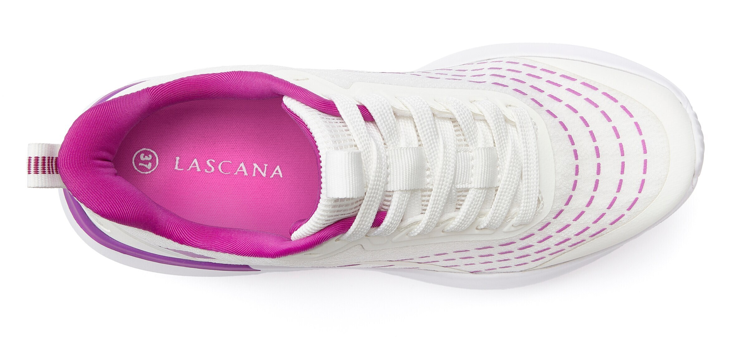 LASCANA Låg sneaker i vit