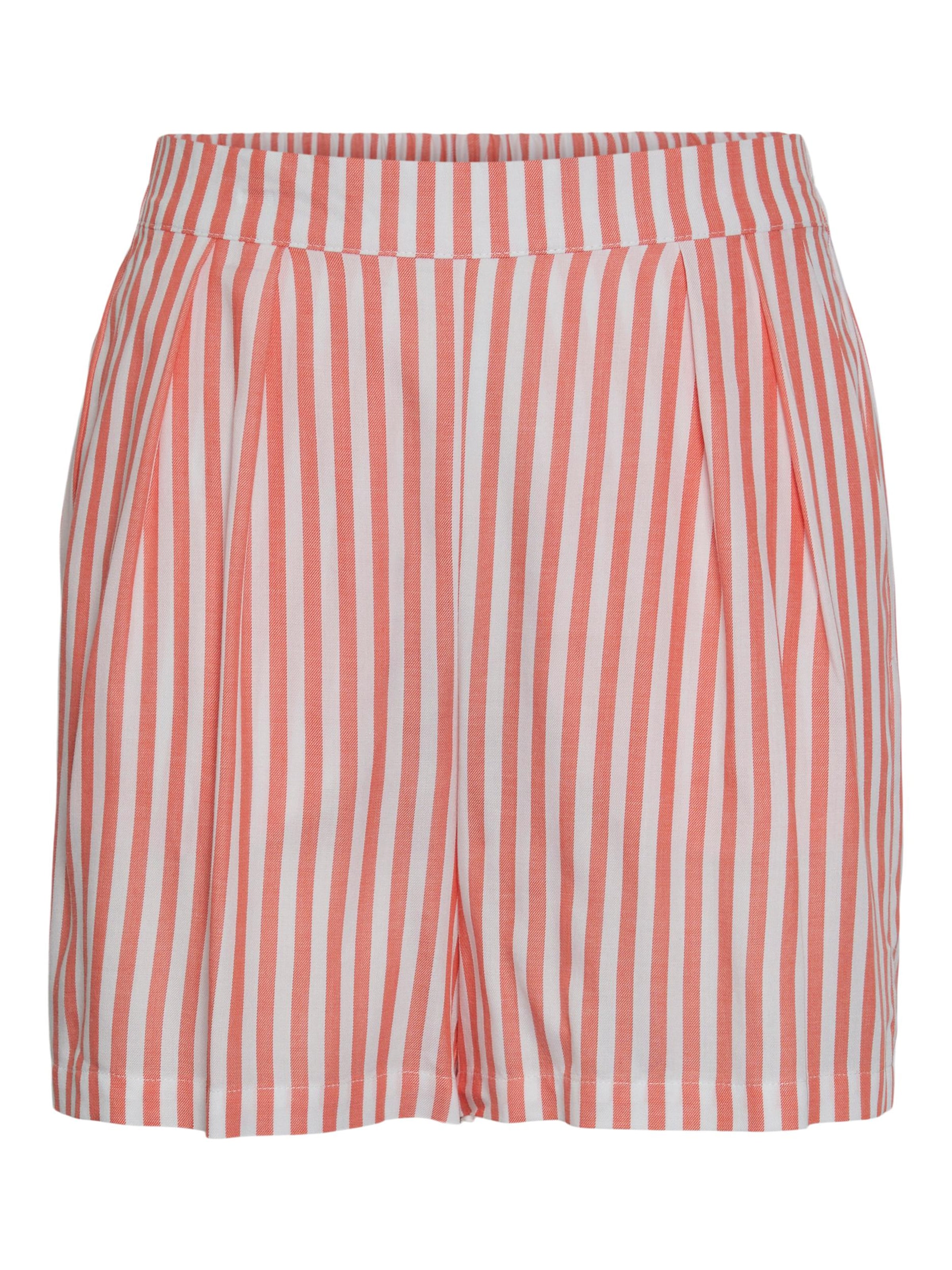 PIECES - Loosefit Calças com pregas 'Korah' em laranja: frente