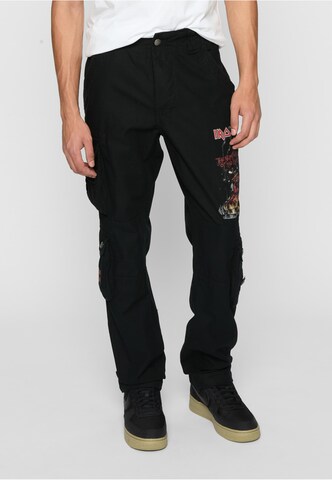 Brandit Regular Cargo Pants in Black: front