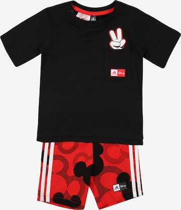ADIDAS PERFORMANCE Tracksuit 'Disney Mickey Mouse' in Black: front