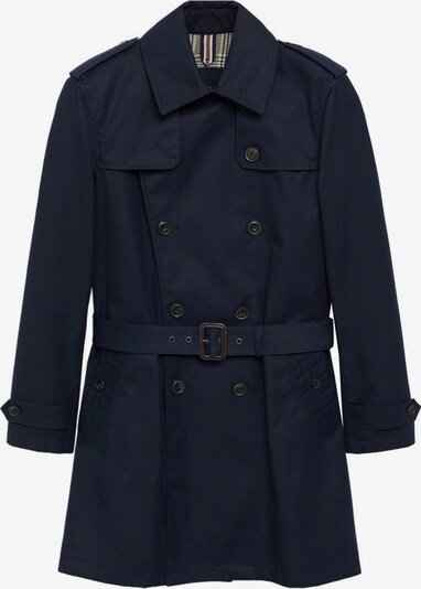 MANGO MAN Manteau mi-saison en bleu marine, Vue avec produit