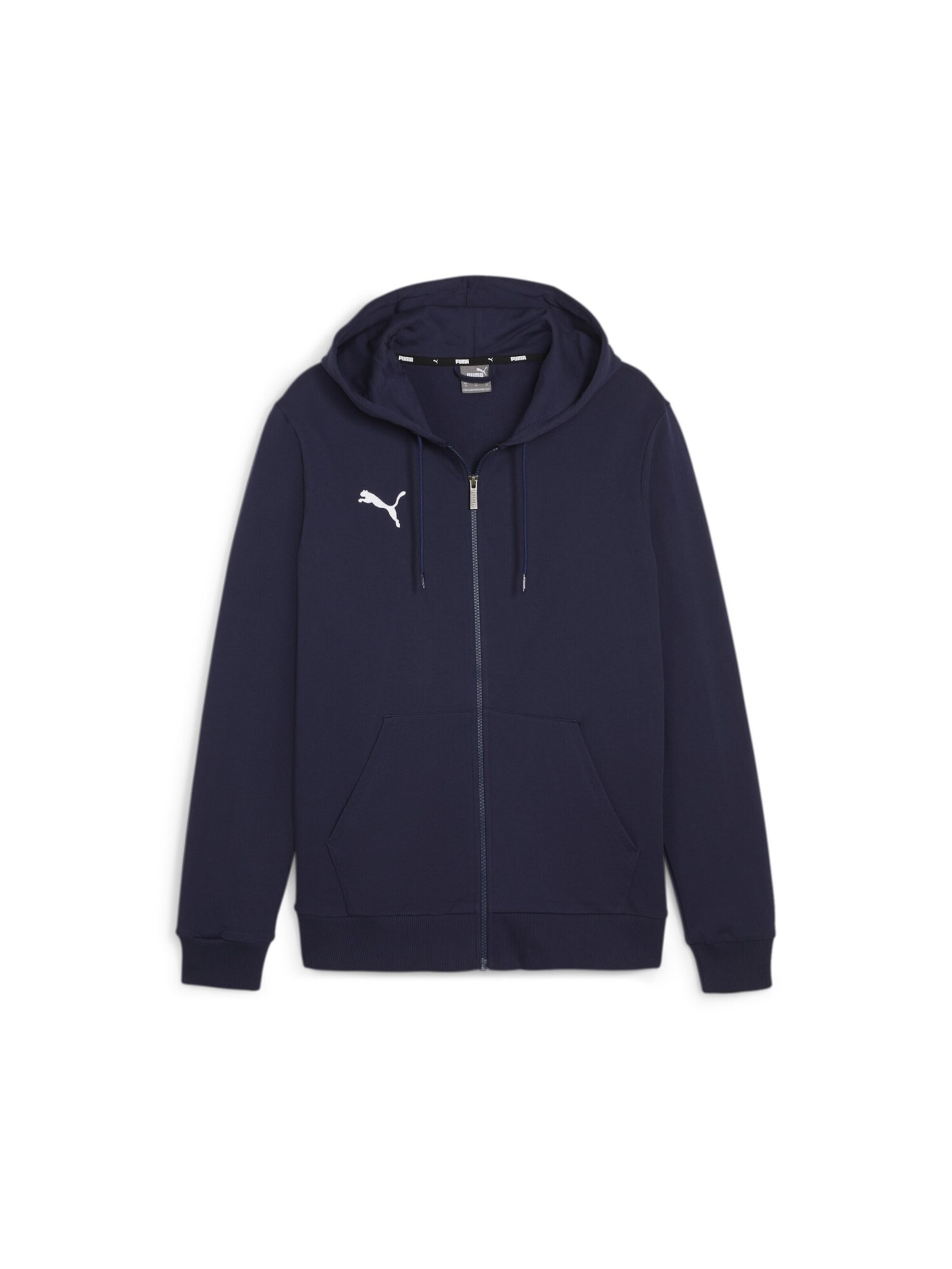 PUMA Sportsweatjacke 'teamGOAL' in Blau: Vorderseite