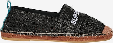 Espadrilles Superdry en noir : devant