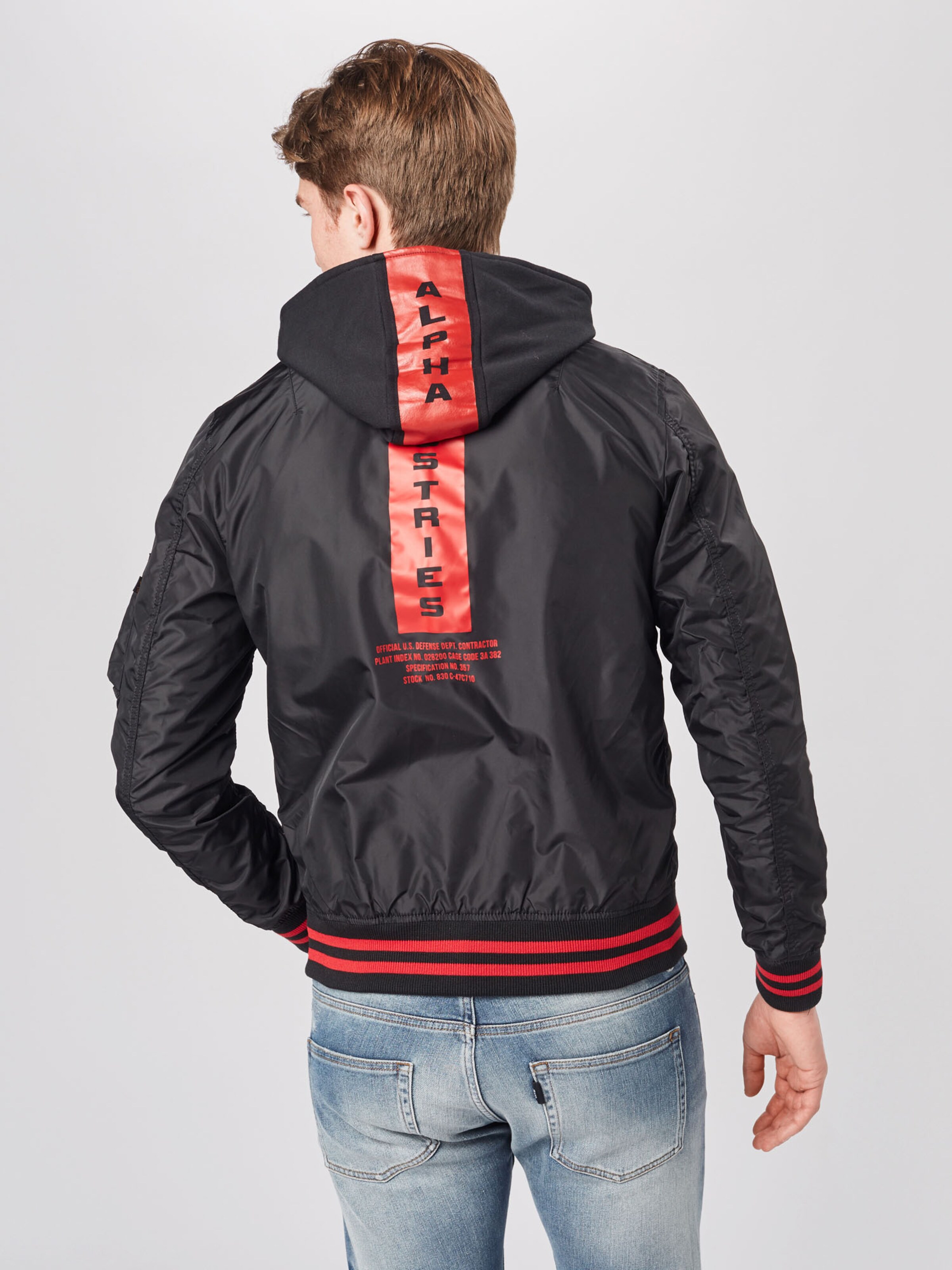 Männer Große Größen ALPHA INDUSTRIES Jacke in Schwarz - VR02138 Männer Große Größen ALPHA INDUSTRIES Jacke in Schwarz - VR02138