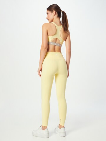 ADIDAS SPORTSWEAR Skinny Workout Pants 'Studio' in Yellow