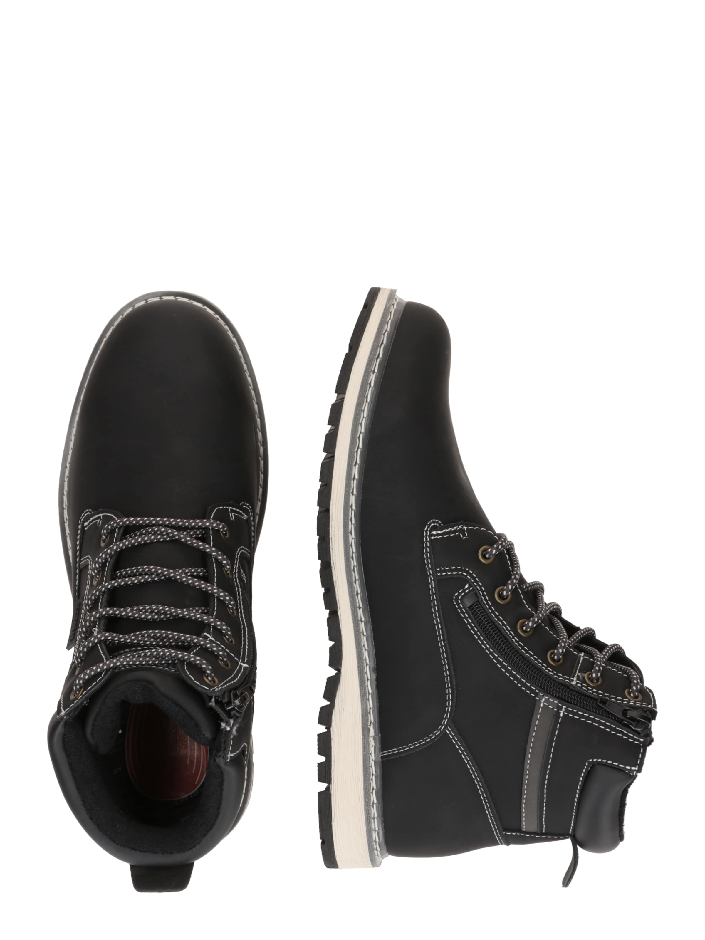 Bottines à lacets Dockers by Gerli en noir